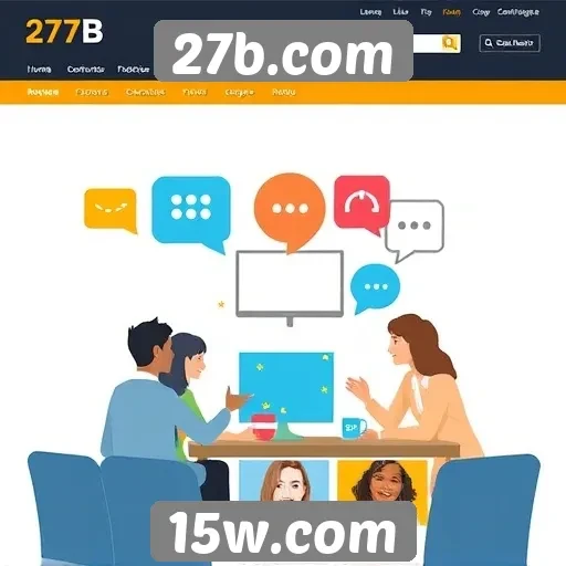 Recursos de comunidade no site 27b.com